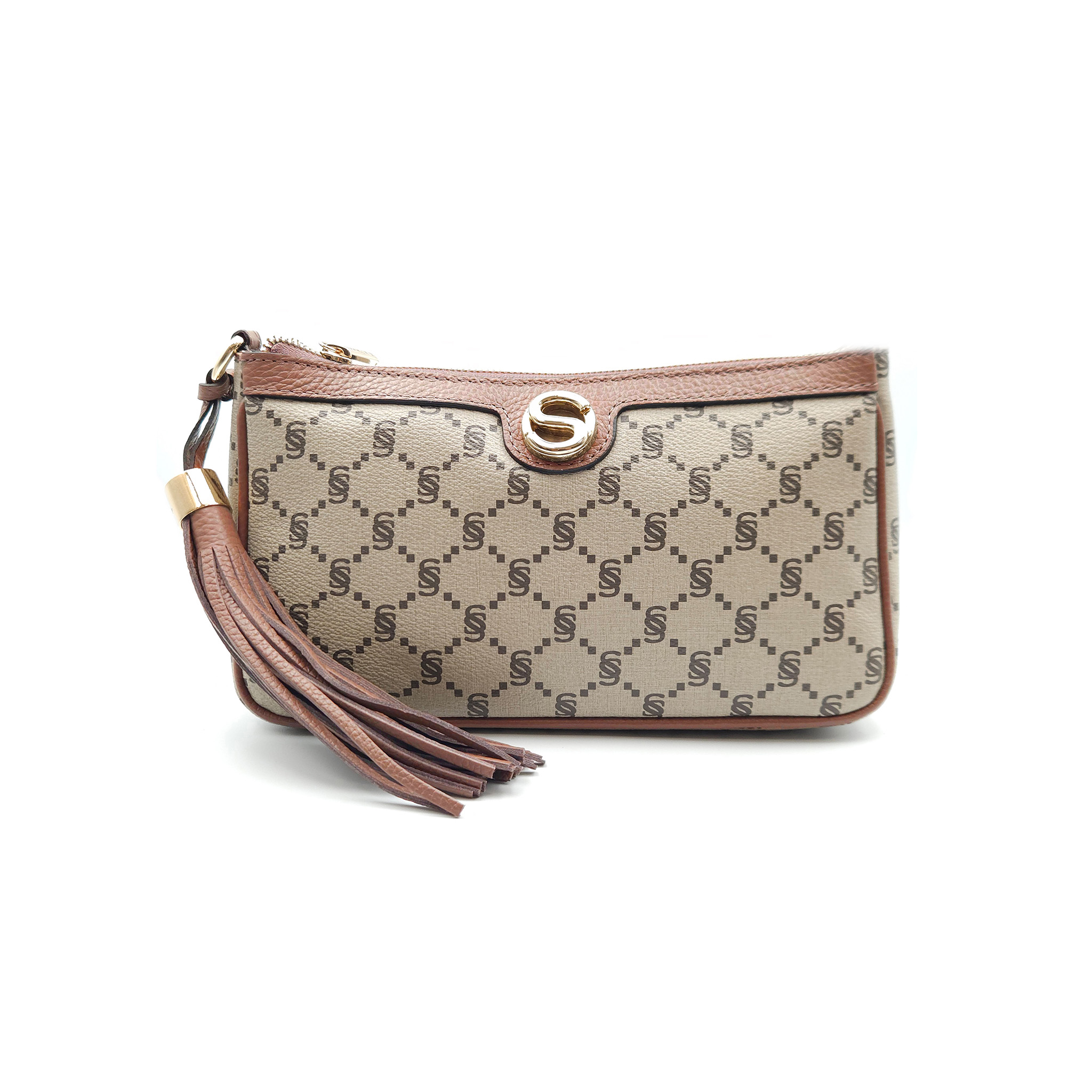 Pochette monogram con nappina e tracolla - 2020