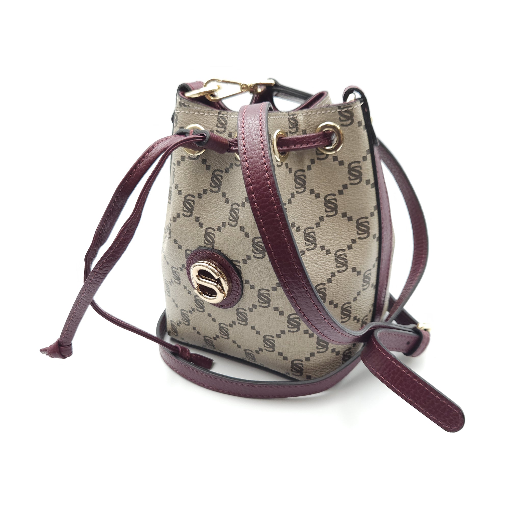 Mini bucket monogram “i Santi” - 2046