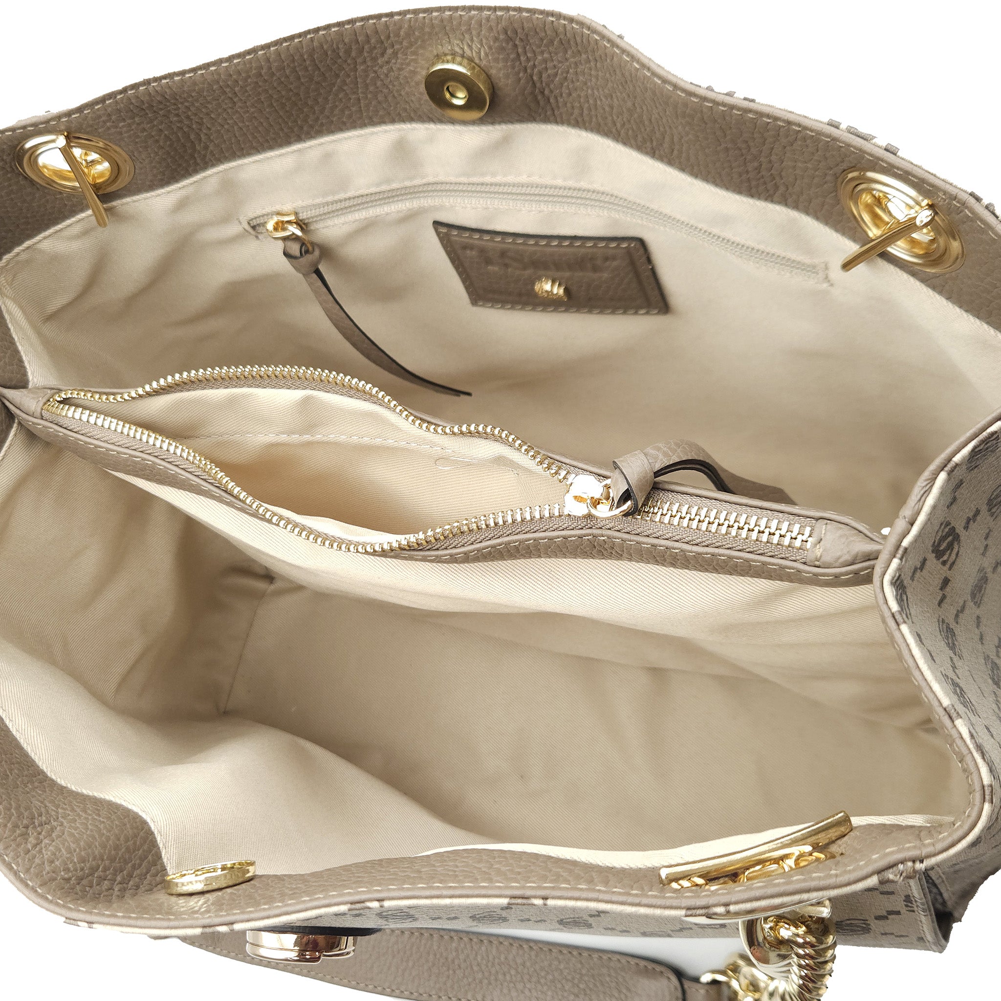 Shopper Monogram con catena gold e nappina - 2033
