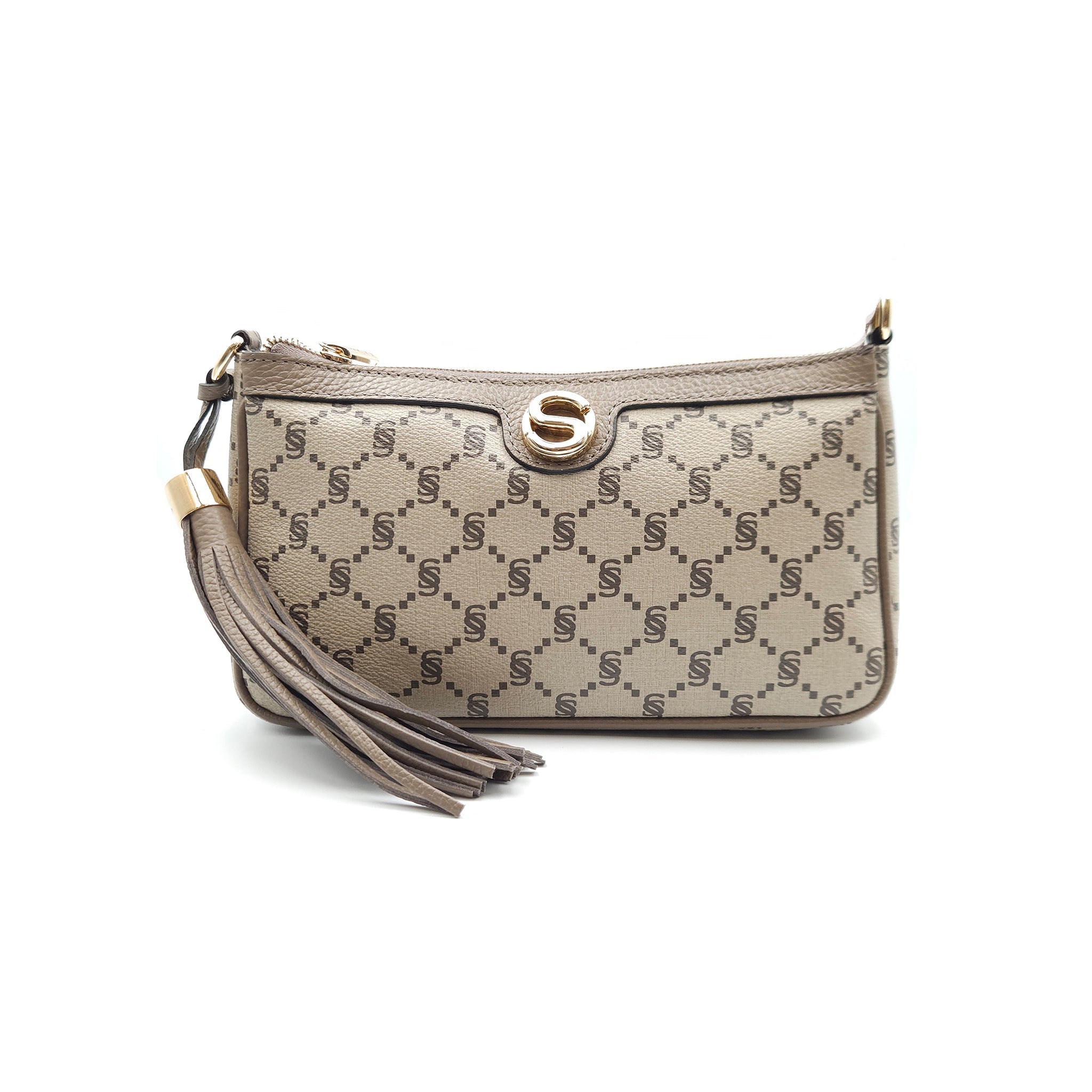 Pochette monogram con nappina e tracolla - 2020