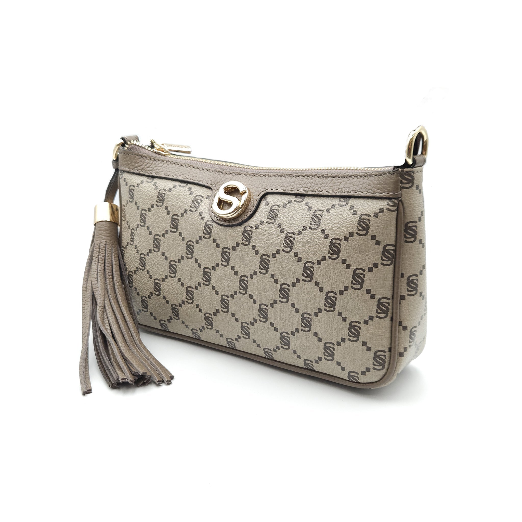 Pochette monogram con nappina e tracolla - 2020
