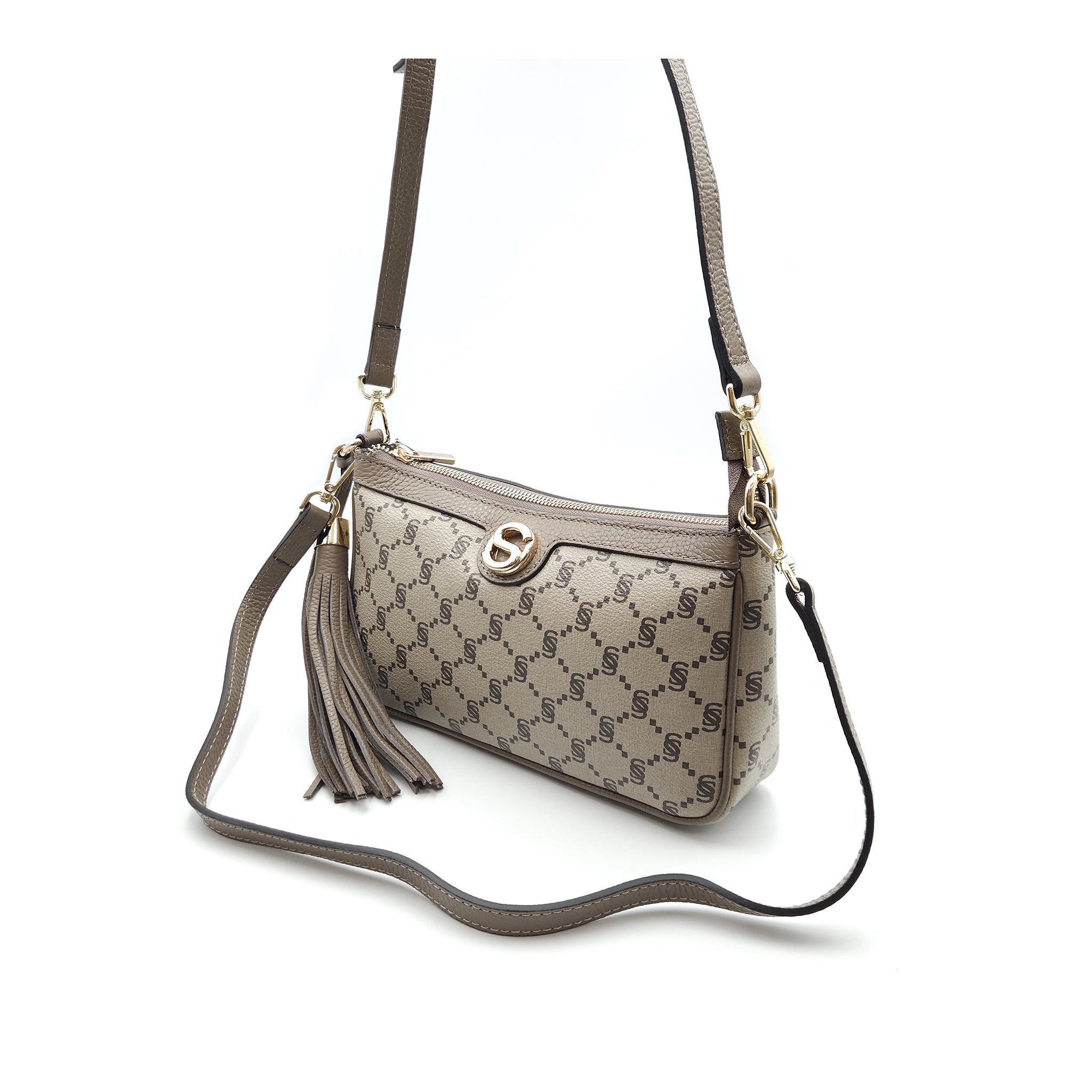 Pochette monogram con nappina e tracolla - 2020