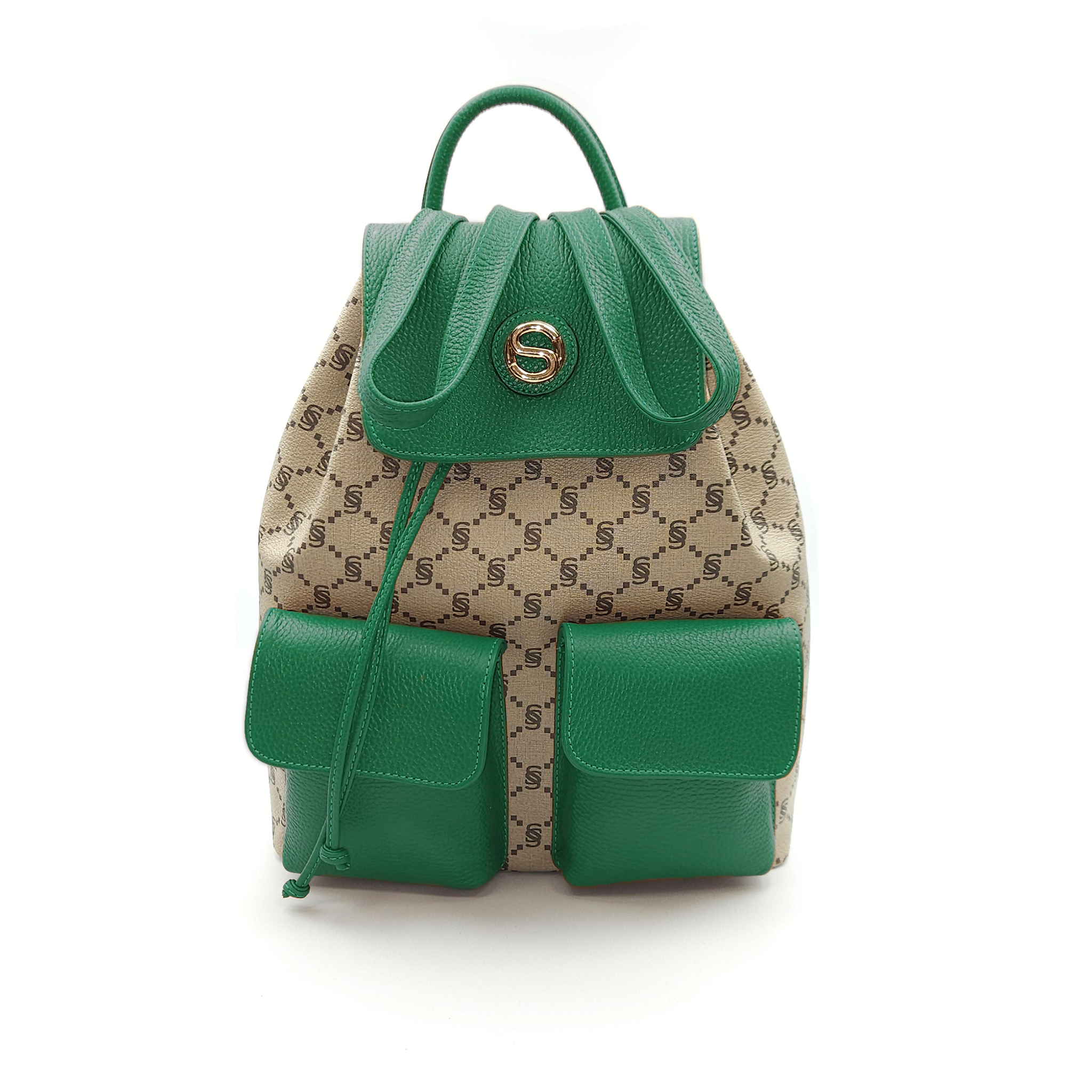 Mochila Monogram con bolsillos frontales - 2034