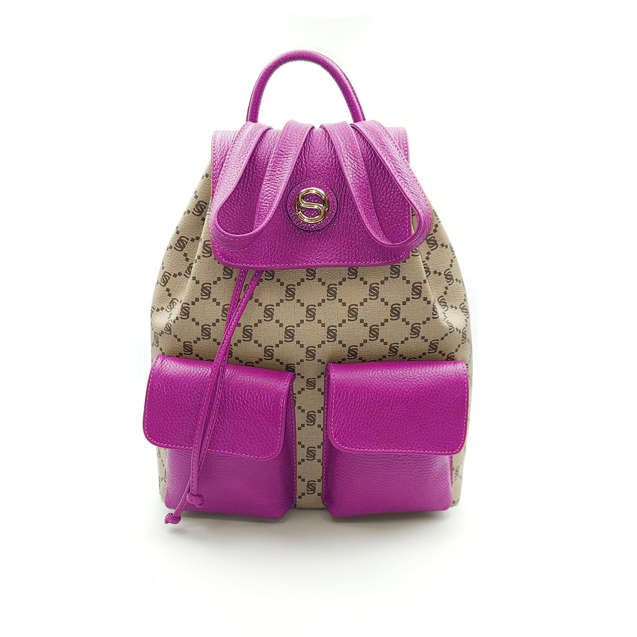 Mochila Monogram con bolsillos frontales - 2034