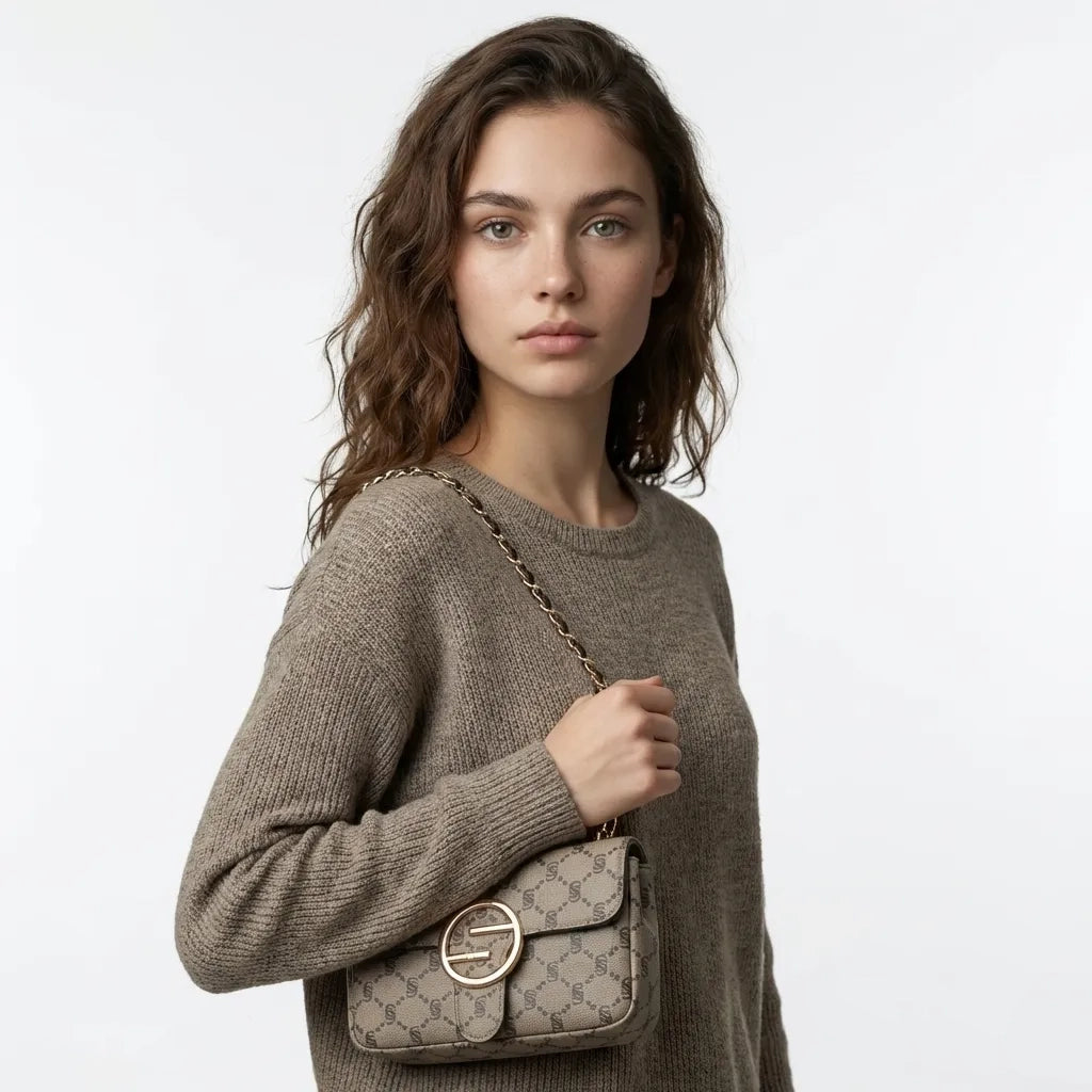 Borsa a spalla con catena  – Monogram “i Santi” - 2037