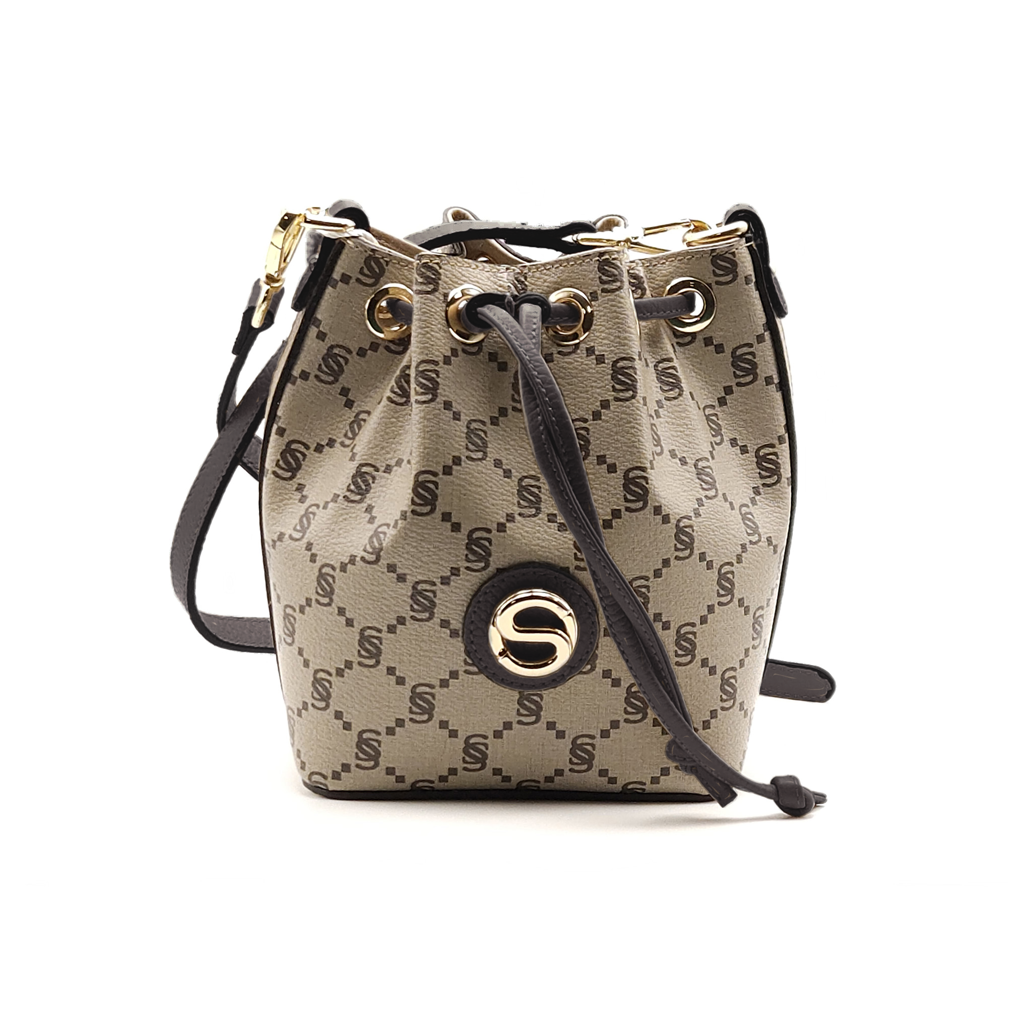 Mini bucket monogram “I Santi” - 2046