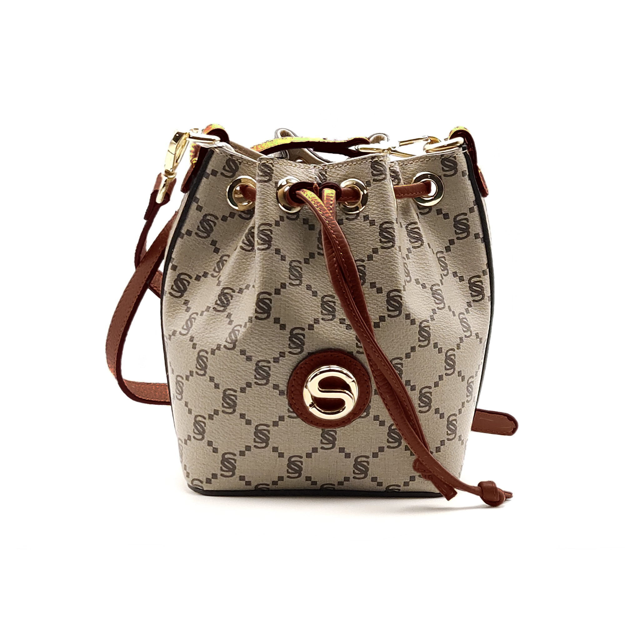 Mini bucket monogram “i Santi” - 2046