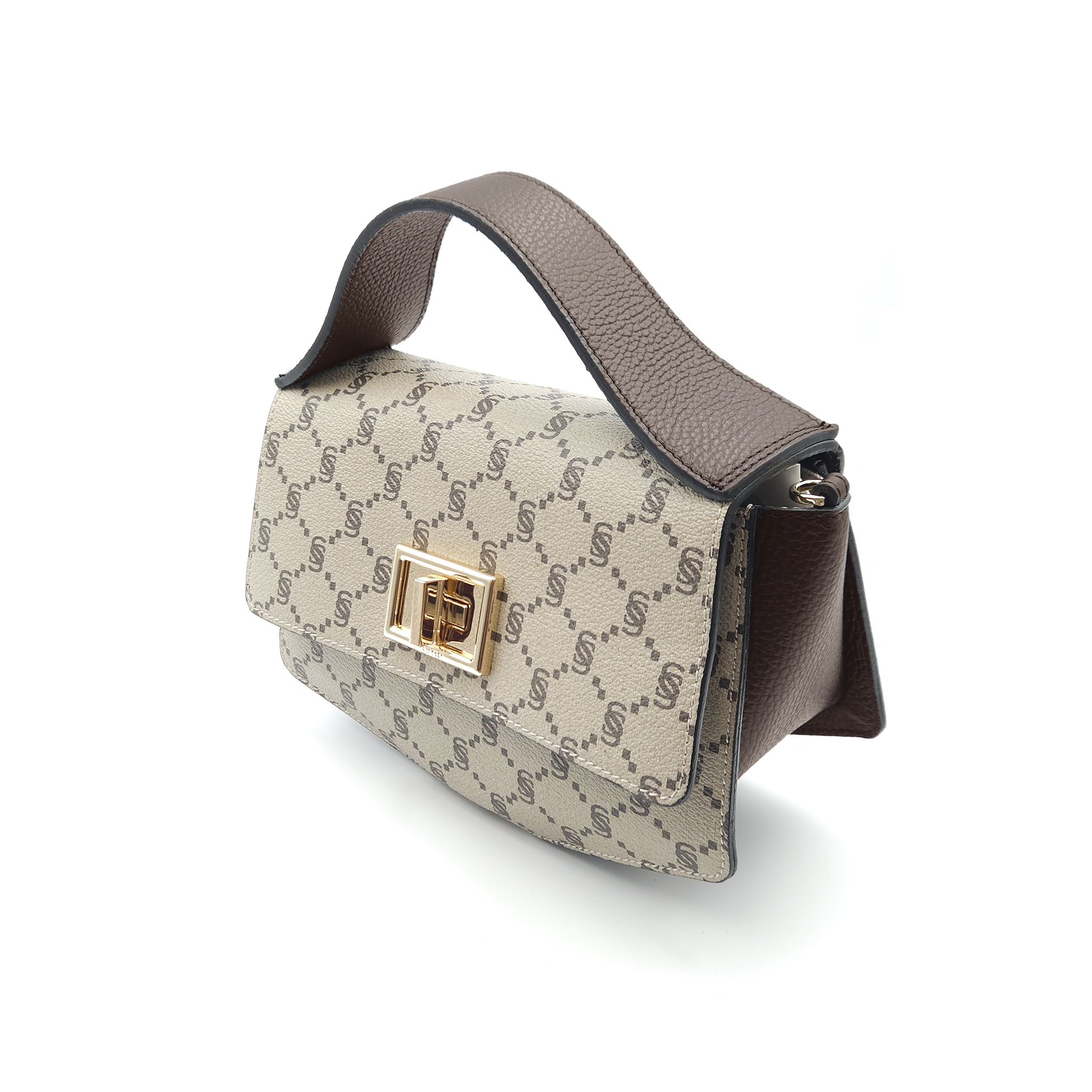 Borsa a Mano con Chiusura Turn-Lock "I Santi" - 2054