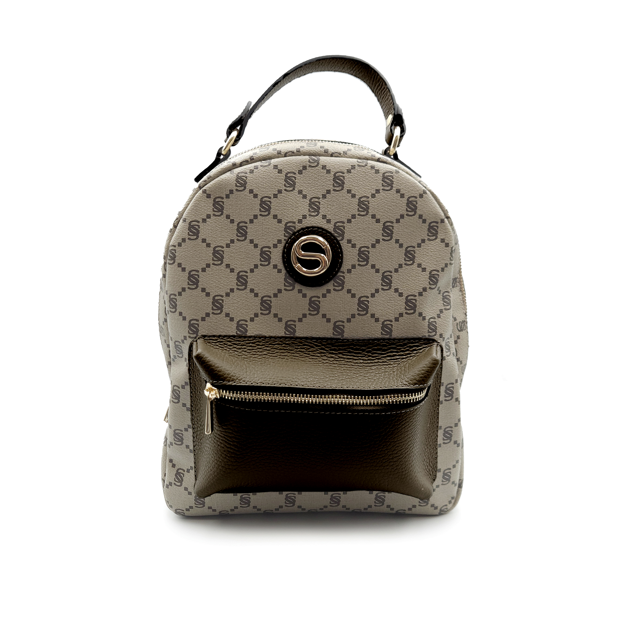 Zaino monogram con tasca frontale "I Santi" - 2040