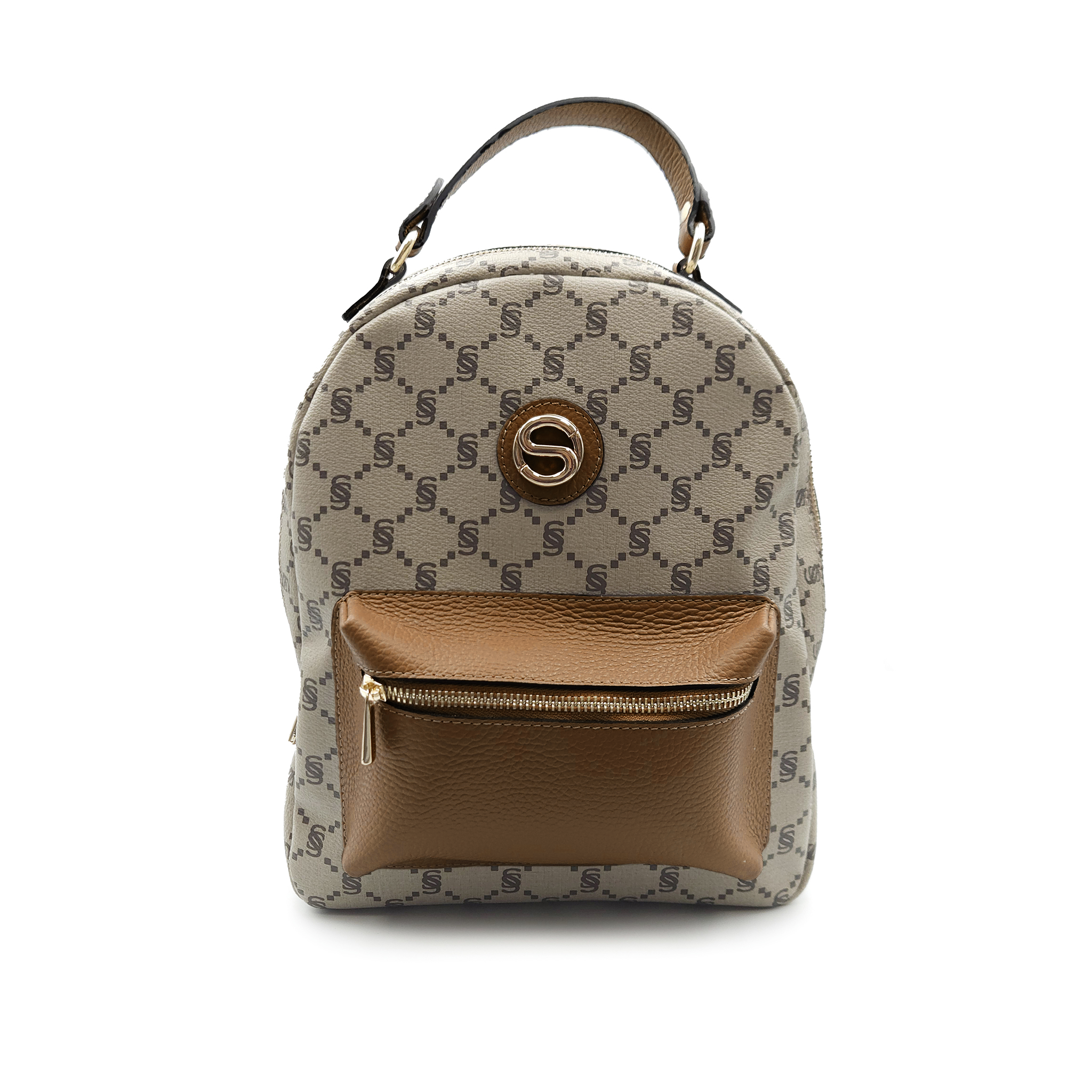 Zaino monogram con tasca frontale "I Santi" - 2040