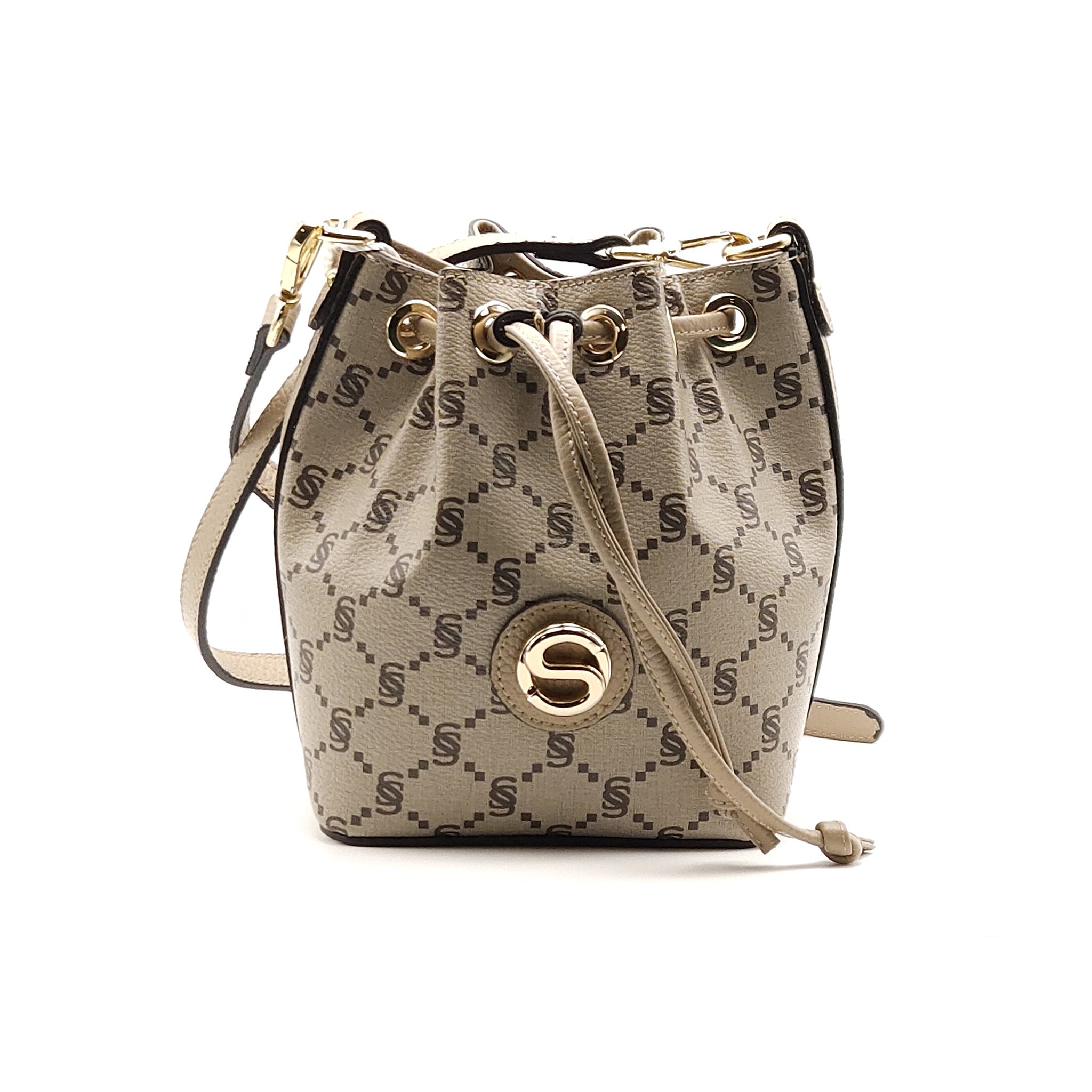 Mini bucket monogram “i Santi” - 2046 – iSantiBags